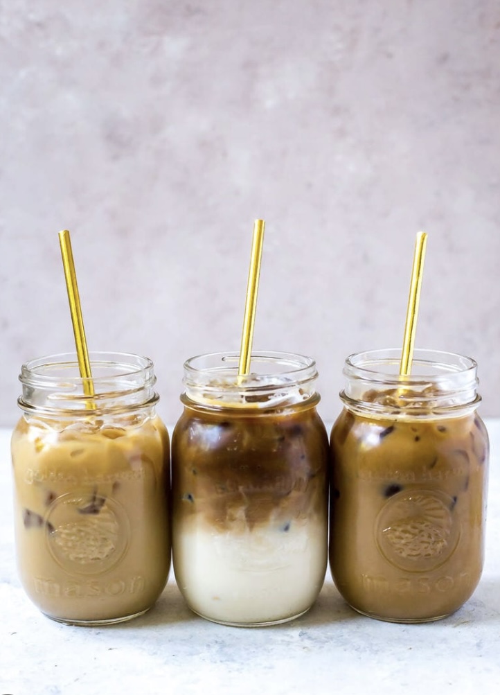 Iced coffee ( cookie / brownie  / vanilla / caramel / lotus )