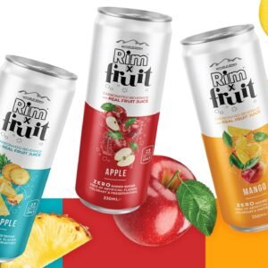 Rim sparkling water fruits